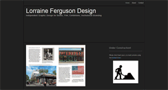 Desktop Screenshot of lorrainefergusondesign.com